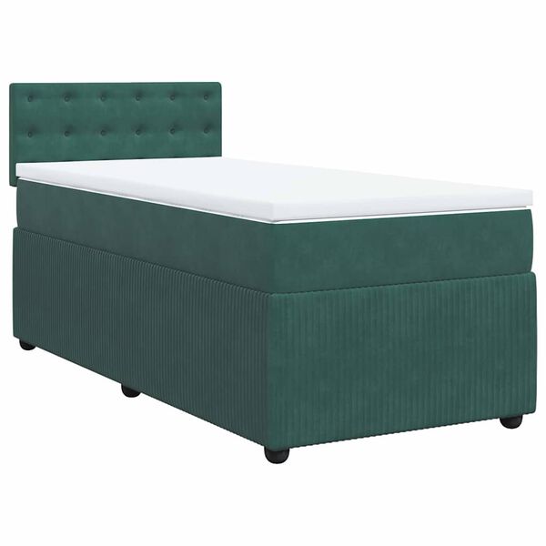vidaXL &Kappa;&rho;&epsilon;&beta;ά&tau;&iota; Boxspring &mu;&epsilon; &Sigma;&tau;&rho;ώ&mu;&alpha; &Sigma;&kappa;&omicron;ύ&rho;&omicron; &Pi;&rho;ά&sigma;&iota;&nu;&omicron; 90x190 &epsilon;&kappa;. &Beta;&epsilon;&lambda;&omicron;ύ&delta;&iota;&nu;&omicron;
