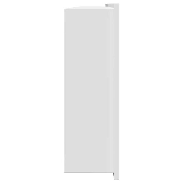 vidaXL Νίτσα Μπάνιου Λευκό 90 x 30 x 9.5 εκ. Ανοξείδωτο ατσάλι