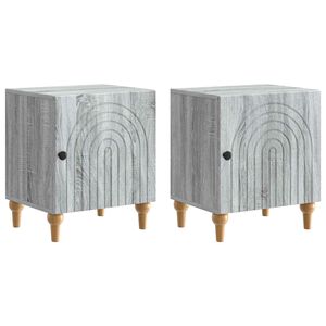 vidaXL &Kappa;&omicron;&mu;&omicron;&delta;ί&nu;&omicron; 2 pcs &Gamma;&kappa;&rho;&iota; Sonoma 43 x 34,5 x 50 &epsilon;&kappa; &Epsilon;&pi;&epsilon;&xi;&epsilon;&rho;&gamma;&alpha;&sigma;&mu;έ&nu;&omicron; &Xi;ύ&lambda;&omicron;