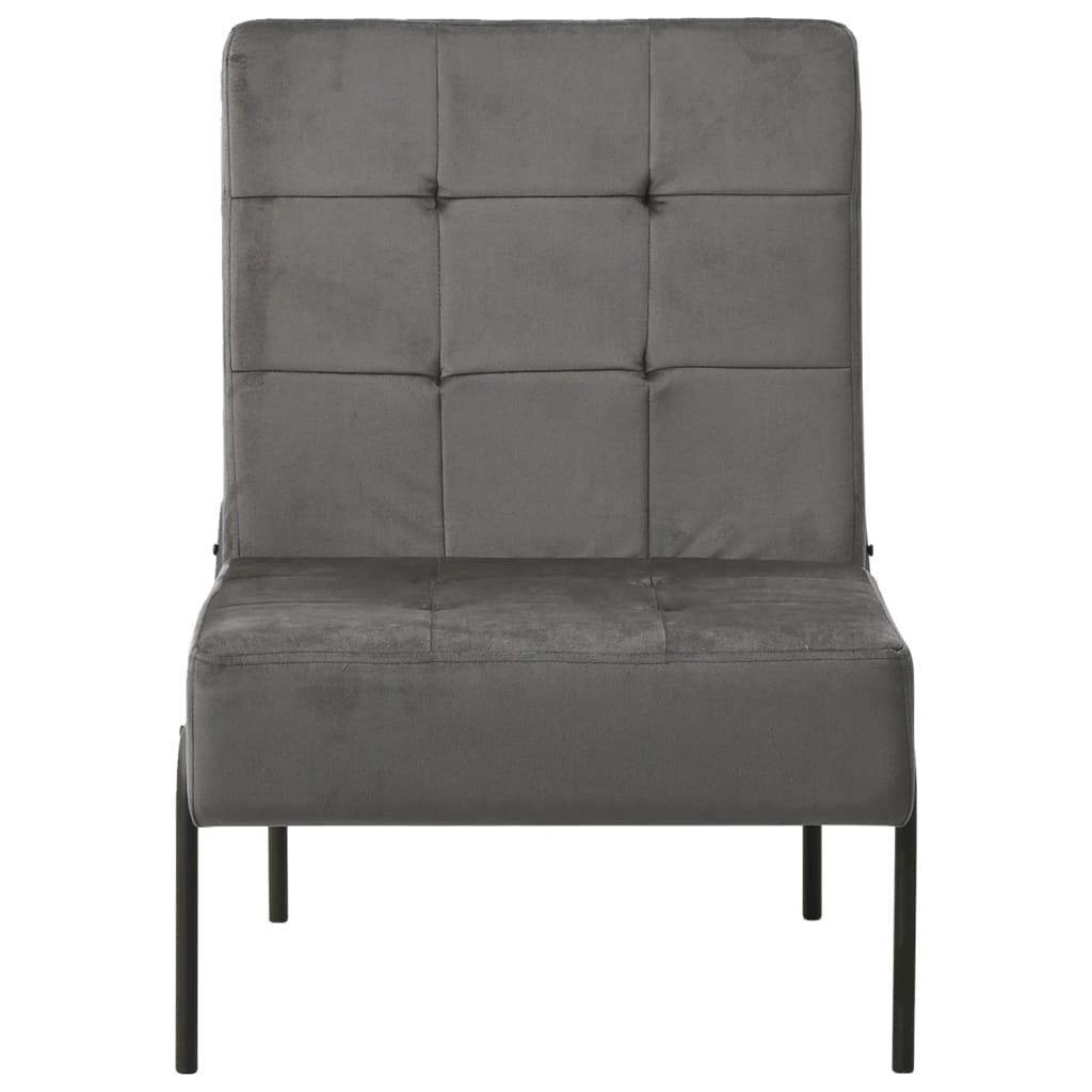 vidaXL Καρέκλα Relax Σκούρο Γκρι 65 x 79 x 87 εκ. Βελούδινη