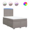 vidaXL &Kappa;&rho;&epsilon;&beta;ά&tau;&iota; Boxspring &mu;&epsilon; &Sigma;&tau;&rho;ώ&mu;&alpha; Taupe 120x200 &epsilon;&kappa;. &Upsilon;&phi;&alpha;&sigma;&mu;ά&tau;&iota;&nu;&omicron;