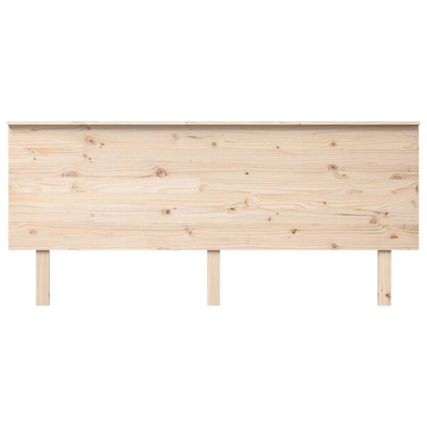 vidaXL Κεφαλάρι Κρεβατιού 184x6x82,5 εκ. από Μασίφ Ξύλο Πεύκου