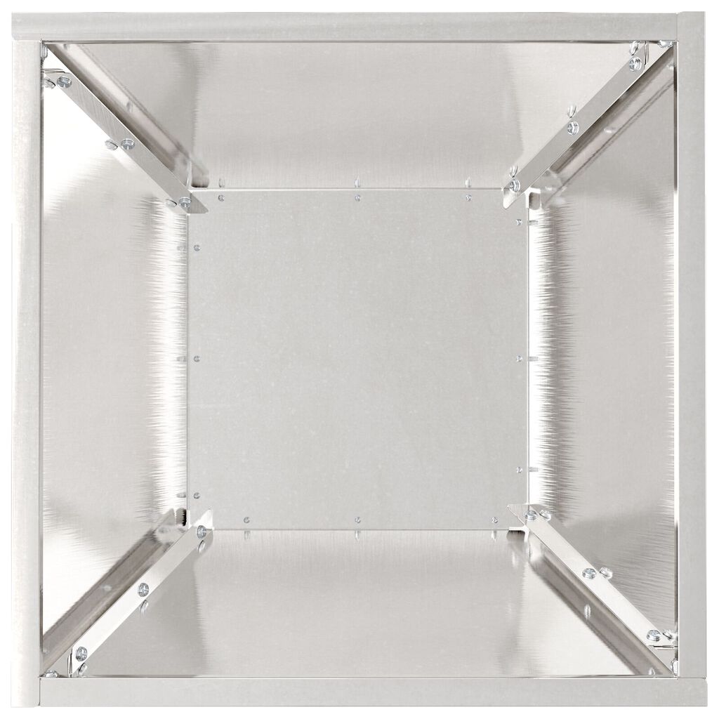 vidaXL Γλάστρα Metal Ανοξείδωτο ατσάλι 35 x 35 x 15 εκ. Μεταλλική Γλάστρα