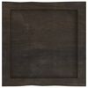 vidaXL Επιφ Τραπεζιού Αν Καφέ 40x40x(2-6)εκ. Ακατέργ. Μασίφ Ξύλο Δρυός
