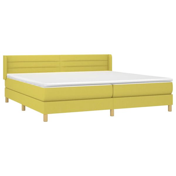 vidaXL &Kappa;&rho;&epsilon;&beta;ά&tau;&iota; Boxspring &mu;&epsilon; &Sigma;&tau;&rho;ώ&mu;&alpha; &Pi;&rho;ά&sigma;&iota;&nu;&omicron; 200x200 &epsilon;&kappa;. &Upsilon;&phi;&alpha;&sigma;&mu;ά&tau;&iota;&nu;&omicron;
