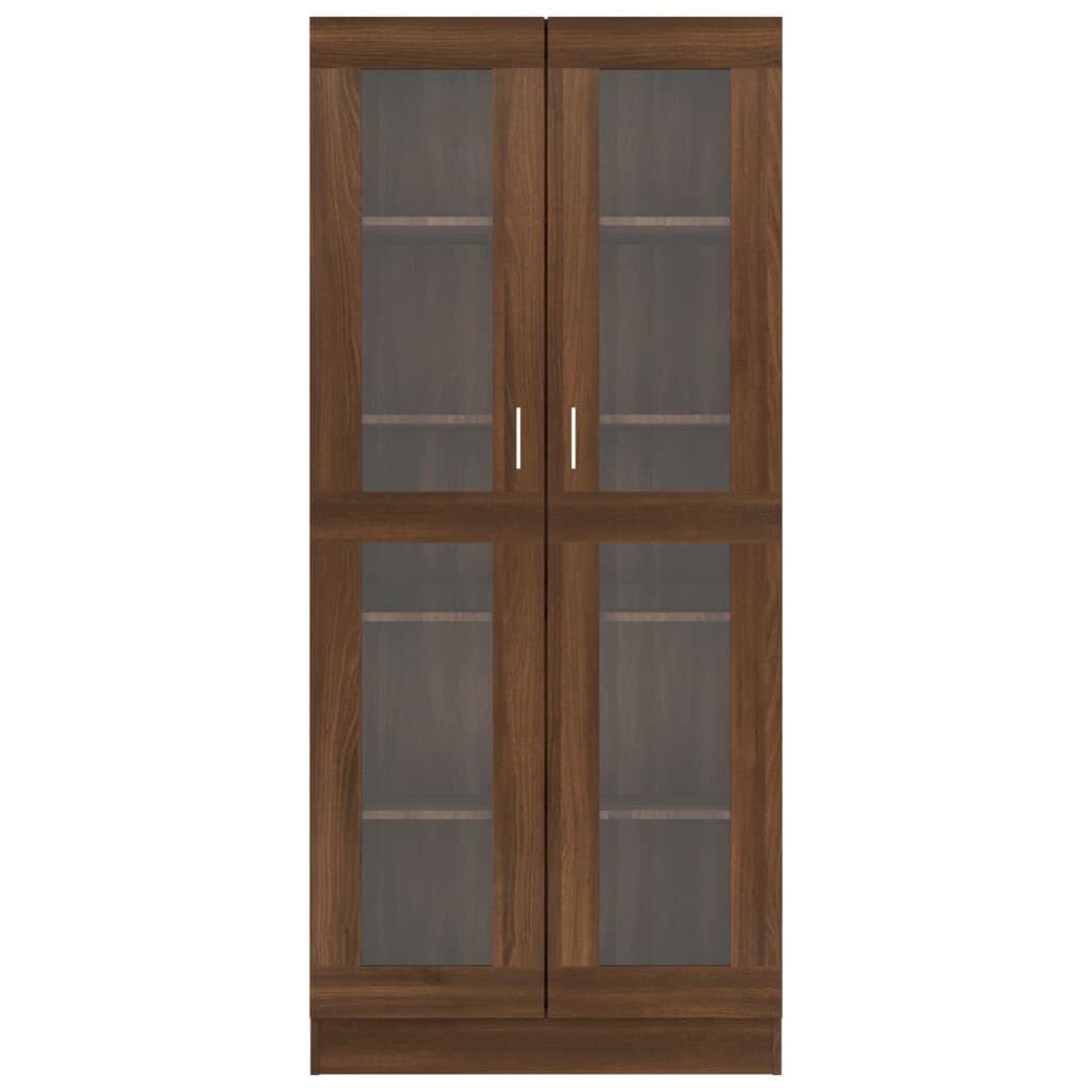 vidaXL Βιτρίνα Καφέ Δρυς 82,5x30,5x185,5 εκ. από Επεξεργασμένο Ξύλο