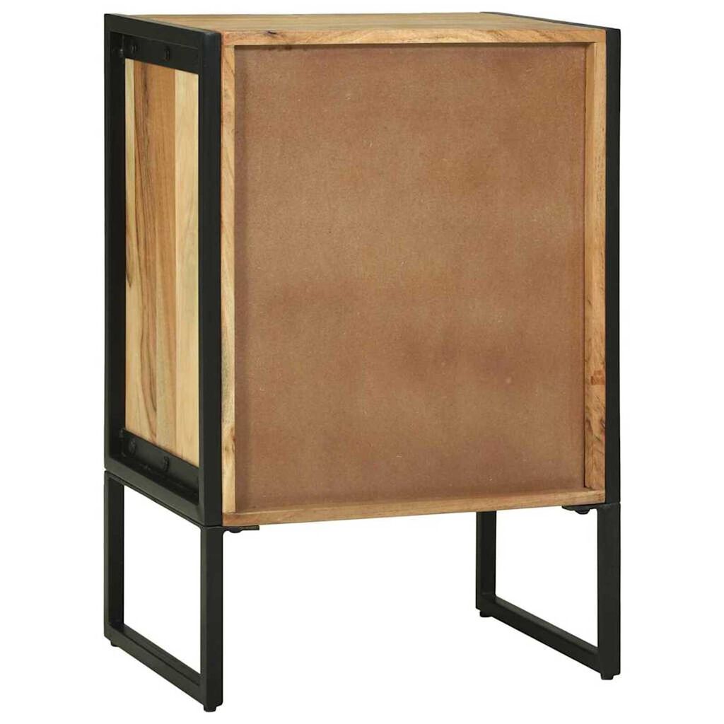 vidaXL Πλαϊνό Γραφείο Καφέ 50 x 35 x 75 εκ Μασίφ ξύλο ακακίας