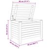 vidaXL Κουτί Αποθήκευσης με Καπάκι RANA 80x49x54εκ. Μασίφ Ξύλο Πεύκου