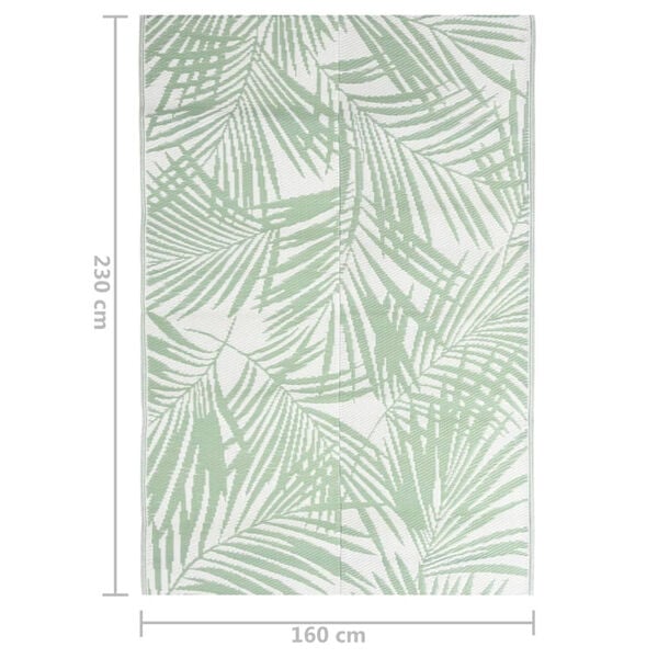 vidaXL Χαλί εξωτερικού χώρου ARAKIL Πράσινο 160x230 cm PP
