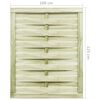 vidaXL Πόρτα Φράχτη Πράσινη 100 x 125 εκ. Εμποτισμένο Ξύλο Πεύκου
