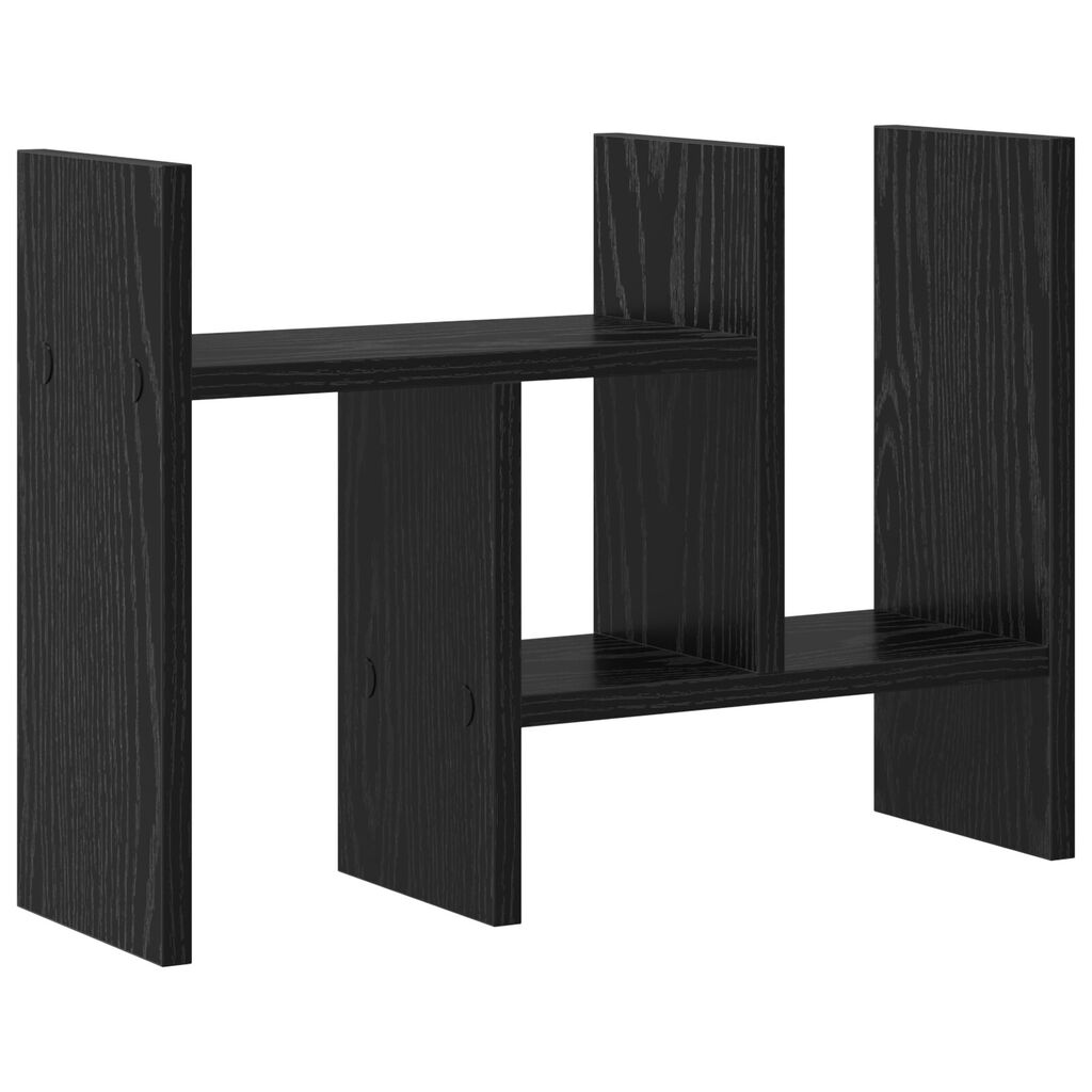 VidaXL Οργανωτής Γραφείου Μαύρη Βελανιδιά 50x15.5x35.5 εκ