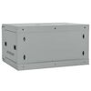 vidaXL Ντουλάπα δικτύου με αποθήκευση Γκρι 60 x 45 x 35 cm Ατσάλι
