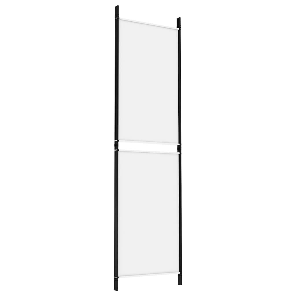 vidaXL Διαχωριστικό Δωματίου με 3 Πάνελ Λευκό 150 x 180 εκ. Υφασμάτινο