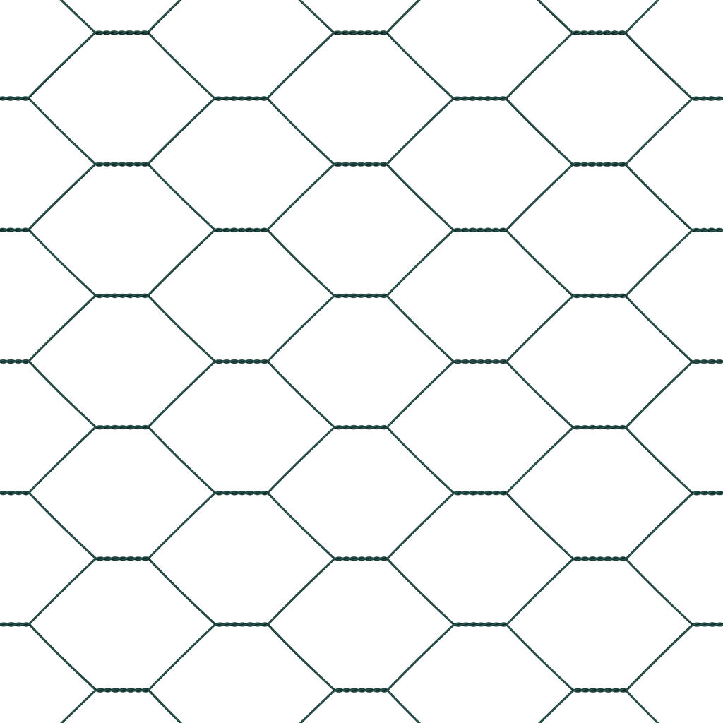Φράχτης Hexagon vidaXL Πράσινος 1x100 μ Ατσάλι