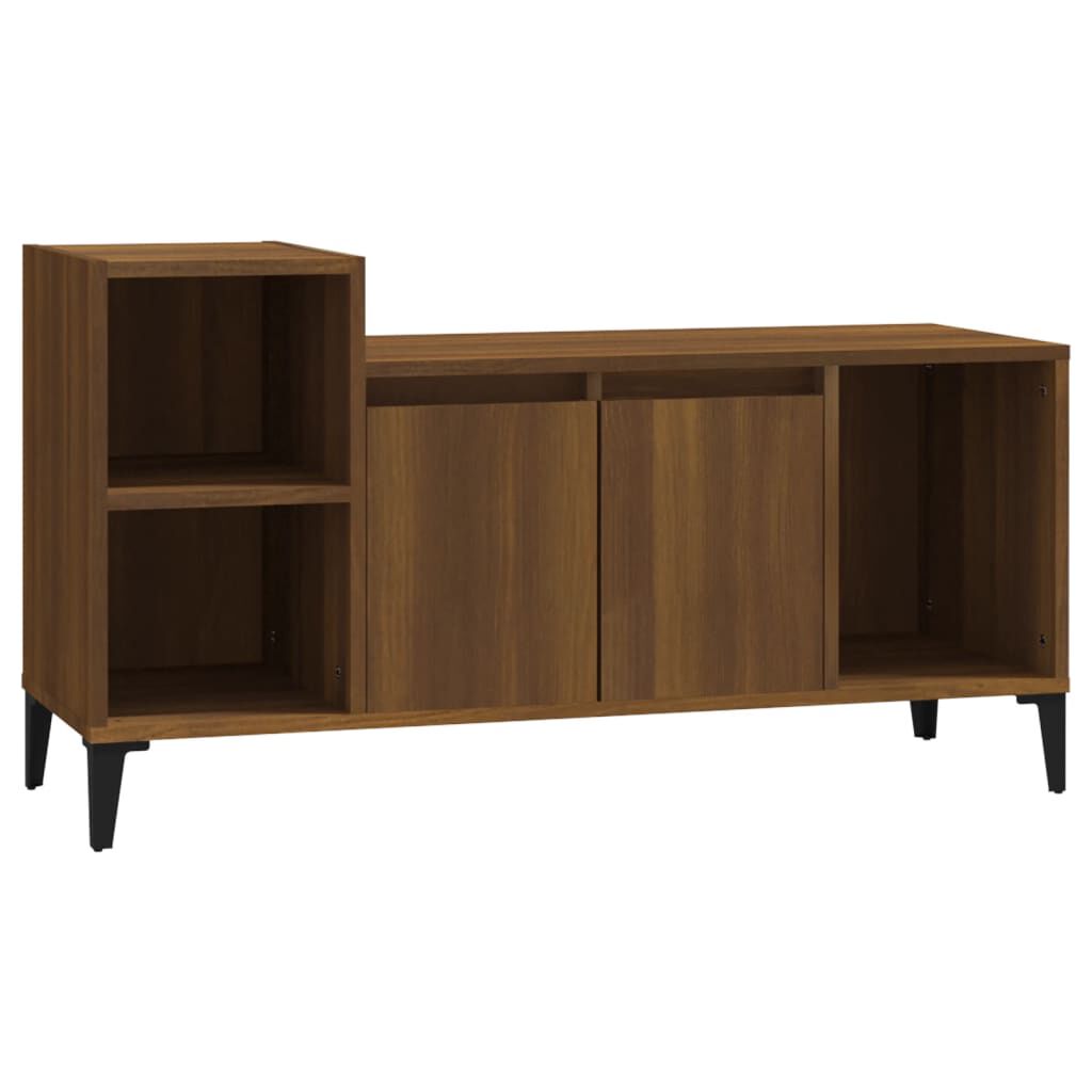 vidaXL Έπιπλο Τηλεόρασης Καφέ Δρυς 100x35x55 εκ. Επεξεργασμένο Ξύλο