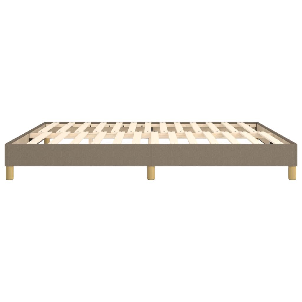 vidaXL Σκελετός Κρεβατιού Χωρίς Στρώμα Taupe 160x200 εκ. Υφασμάτινο