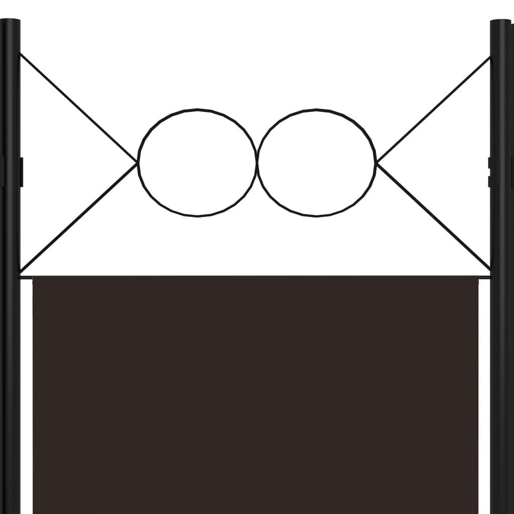 vidaXL Διαχωριστικό Δωματίου με 4 Πάνελ Καφέ 160 x 180 εκ.