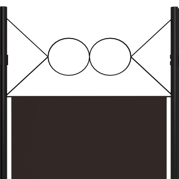 vidaXL Διαχωριστικό Δωματίου με 4 Πάνελ Καφέ 160 x 180 εκ.