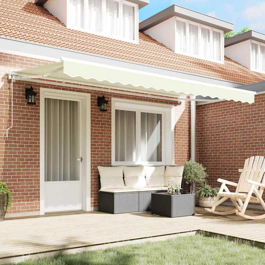vidaXL Σκηνίτσα Αναδιπλούμενη Κρεμ 400x200 cm ύφασμα