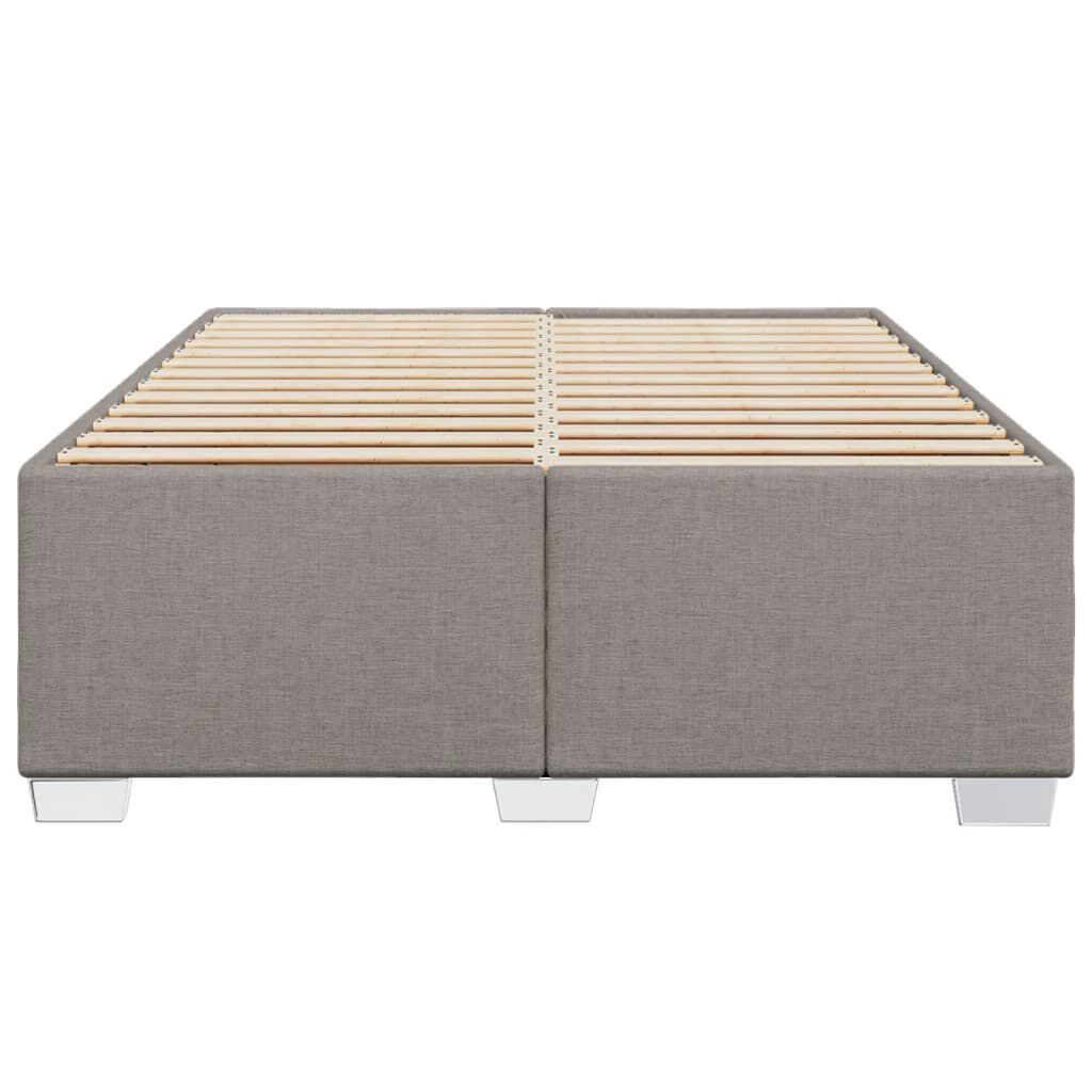 vidaXL Σκελετός Κρεβατιού Χωρίς Στρώμα Taupe 140x200 εκ. Υφασμάτινο