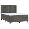 vidaXL &Kappa;&rho;&epsilon;&beta;ά&tau;&iota; Boxspring &mu;&epsilon; &Sigma;&tau;&rho;ώ&mu;&alpha; &Sigma;&kappa;&omicron;ύ&rho;&omicron; &Gamma;&kappa;&rho;&iota; 140x190 &epsilon;&kappa;. &Beta;&epsilon;&lambda;&omicron;ύ&delta;&iota;&nu;&omicron;