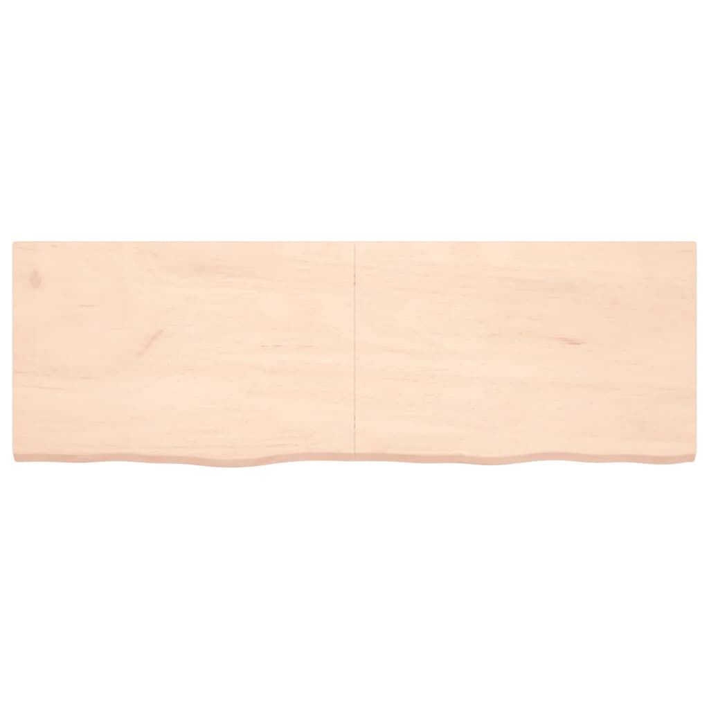 vidaXL Ράφι Τοίχου 180x60x(2-4) εκ. από Ακατέργαστο Μασίφ Ξύλο Δρυός