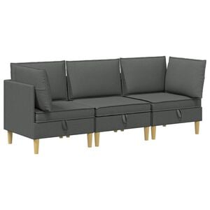 vidaXL &Sigma;&epsilon;&tau; &Epsilon;&pi;ί&pi;&lambda;&omega;&nu; &Sigma;&alpha;&lambda;&omicron;&nu;&iota;&omicron;ύ &mu;&epsilon; &mu;&alpha;&xi;&iota;&lambda;ά&rho;&iota; 3 pcs &Sigma;&kappa;&omicron;ύ&rho;&omicron; &Gamma;&kappa;&rho;&iota; Ύ&phi;&alpha;&sigma;&mu;&alpha;