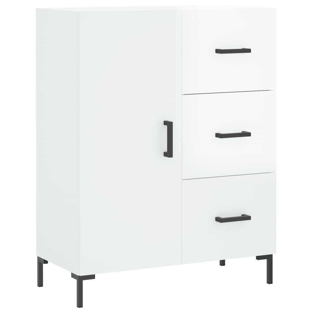 vidaXL Ντουλάπι Γυαλιστερό Λευκό 69,5x34x90 εκ. Επεξεργασμένο Ξύλο
