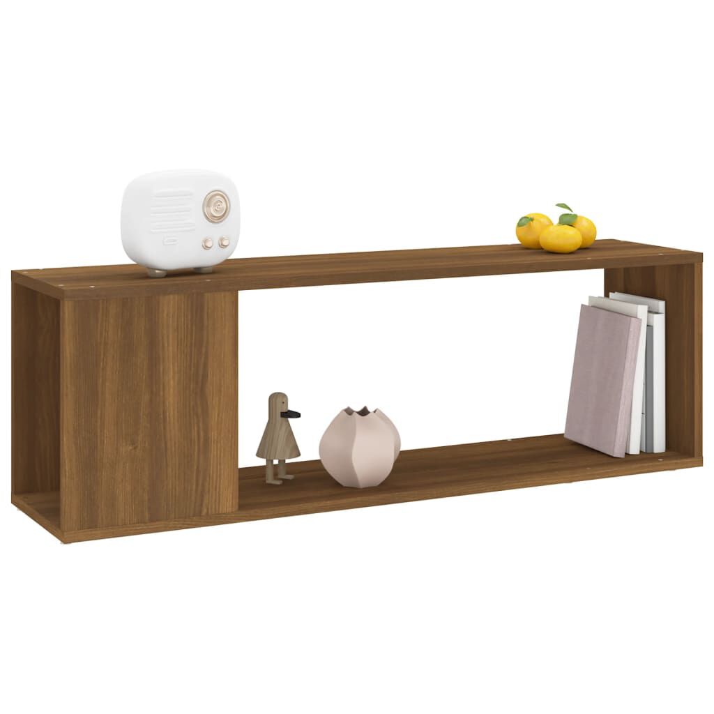 vidaXL Έπιπλο Τηλεόρασης Καφέ Δρυς 100x24x32 εκ. Επεξεργασμένο Ξύλο
