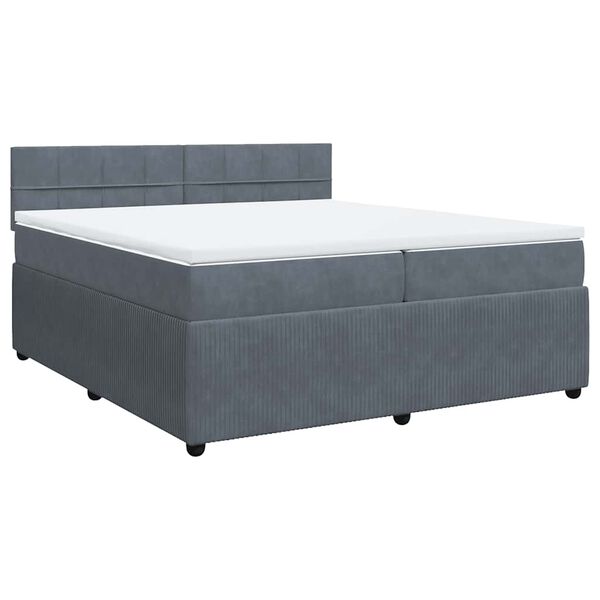 vidaXL &Kappa;&rho;&epsilon;&beta;ά&tau;&iota; Boxspring &mu;&epsilon; &Sigma;&tau;&rho;ώ&mu;&alpha; &Sigma;&kappa;&omicron;ύ&rho;&omicron; &Gamma;&kappa;&rho;&iota; 200x200 &epsilon;&kappa;. &Beta;&epsilon;&lambda;&omicron;ύ&delta;&iota;&nu;&omicron;