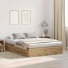 vidaXL Σκελετός Κρεβατιού artisan δρυς 150 x 200 cm Επεξεργασμένο ξύλο