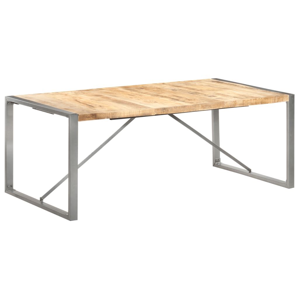 vidaXL Τραπεζαρία 200 x 100 x 75 εκ. από Μασίφ Ακατέργαστο Ξύλο Μάνγκο