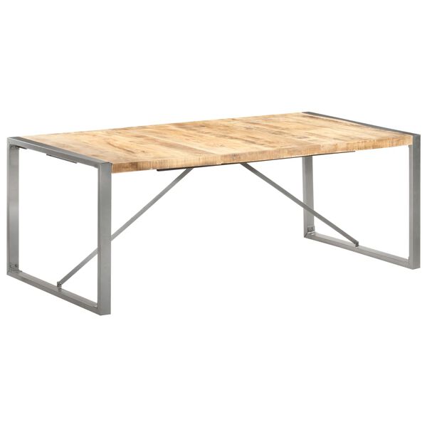 vidaXL Τραπεζαρία 200 x 100 x 75 εκ. από Μασίφ Ακατέργαστο Ξύλο Μάνγκο