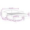 vidaXL Καναπές Κρεβάτι Συρόμενος Ανοιχτό Γκρι 80x200εκ Ύφασμα Συρτάρια