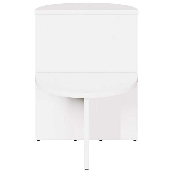 vidaXL Τραπεζάκι Πλευράς Λευκό 50 x 40 x 50 εκ Μασίφ ξύλο πεύκου