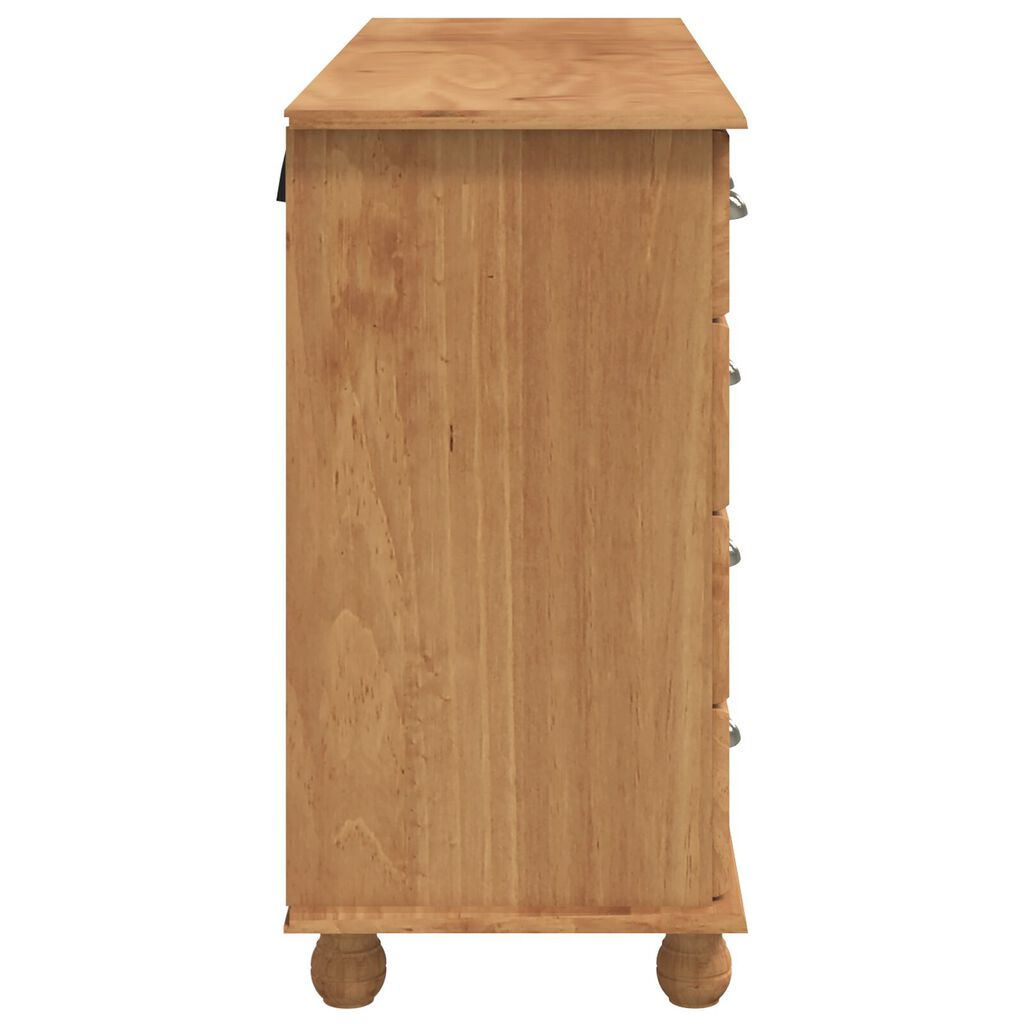 vidaXL Κουτί με Συρτάρια "ASKIM" 79x40x133.5 εκ. Μασίφ Ξύλο Πεύκου
