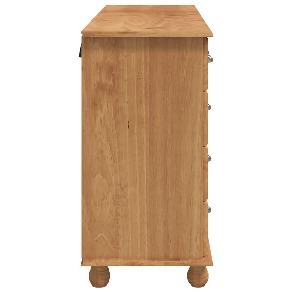 vidaXL Κουτί με Συρτάρια "ASKIM" 79x40x133.5 εκ. Μασίφ Ξύλο Πεύκου