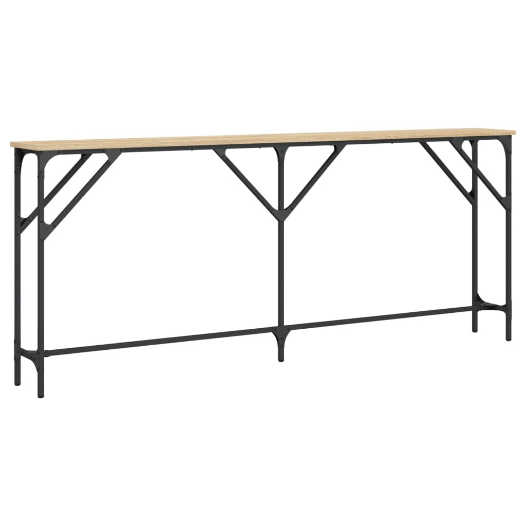 vidaXL Τραπέζι Κονσόλα Sonoma Δρυς 180x23x75 εκ. Επεξεργασμένο Ξύλο