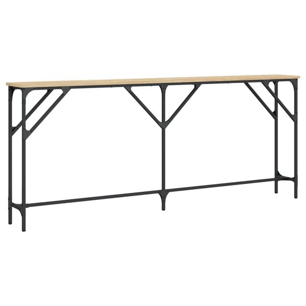 vidaXL Τραπέζι Κονσόλα Sonoma Δρυς 180x23x75 εκ. Επεξεργασμένο Ξύλο
