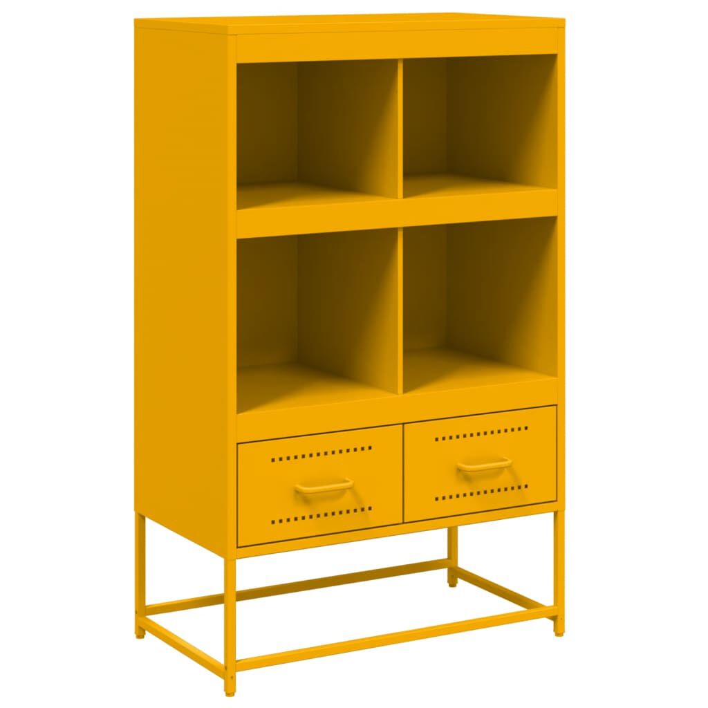 vidaXL Ντουλάπι Μουσταρδί 68x39x111,5 εκ. από Ατσάλι