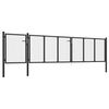 vidaXL Πόρτα Περίφραξης Κήπου Ανθρακί 500 x 75 εκ. Ατσάλινη