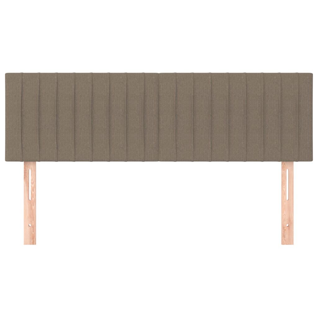 vidaXL Κεφαλάρια Κρεβατιού 2 τεμ. Taupe 72x5x78/88 εκ. Υφασμάτινα