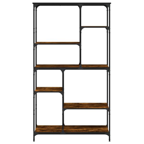 vidaXL Βιβλιοθήκη Καπν. Δρυς 99 x 35,5 x 176 εκ. Επεξεργ. Ξύλο/Ατσάλι