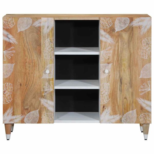 vidaXL Sideboard 90x33,5x75 cm &mu;&alpha;&sigma;ί&phi; &xi;ύ&lambda;&omicron; Mango