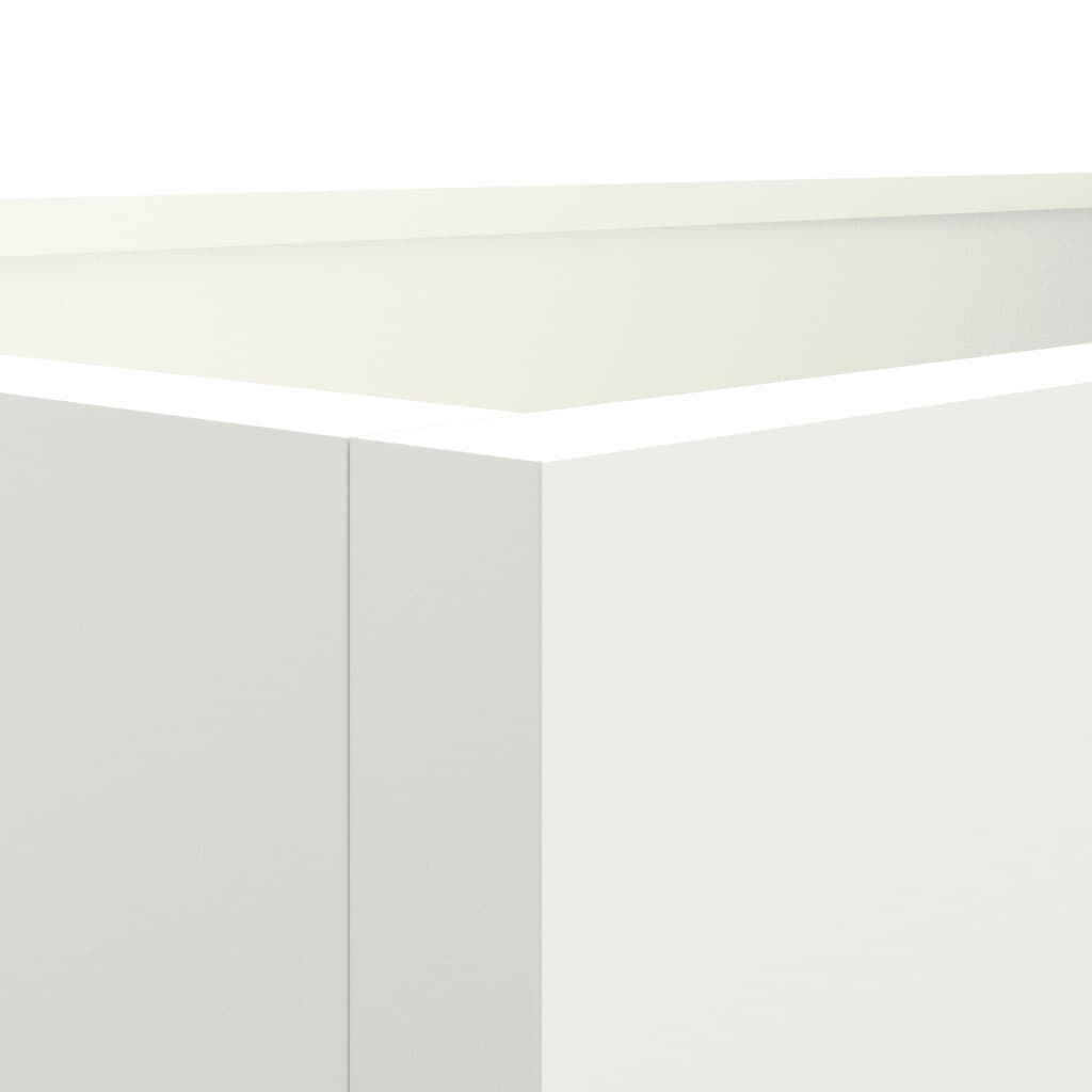 vidaXL Ζαρντινιέρα Λευκή 62x47x46 εκ. από Χάλυβα