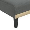 vidaXL Καναπές Κρεβάτι Γωνιακός Σκούρο Γκρι 255x140x70 εκ. Υφασμάτινος