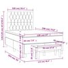 vidaXL &Kappa;&rho;&epsilon;&beta;ά&tau;&iota; Boxspring &mu;&epsilon; &Sigma;&tau;&rho;ώ&mu;&alpha; &Sigma;&kappa;&omicron;ύ&rho;&omicron; &Pi;&rho;ά&sigma;&iota;&nu;&omicron; 120x190&epsilon;&kappa;. &Beta;&epsilon;&lambda;&omicron;ύ&delta;&iota;&nu;&omicron;