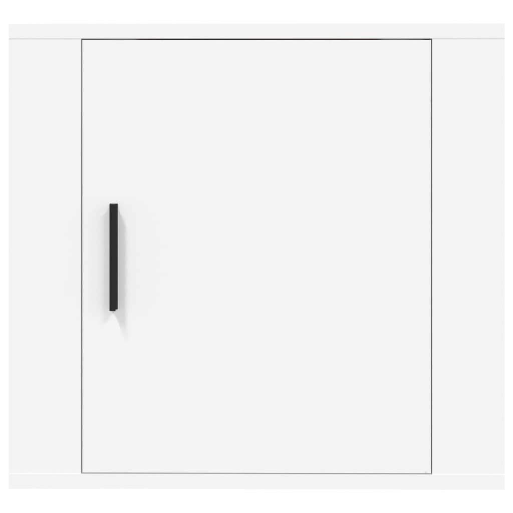 vidaXL Κομοδίνο Επιτοίχιο Λευκό 50 x 30 x 47 εκ.
