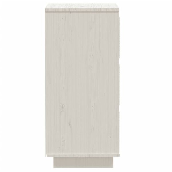 vidaXL Συρταριέρες 2 τεμ. Λευκές 32x34x75 εκ. από Μασίφ Ξύλο Πεύκου