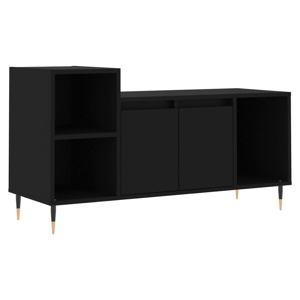 vidaXL Έπιπλο Τηλεόρασης Μαύρο 100x35x55 εκ. Επεξ. Επεξεργασμένο Ξύλο